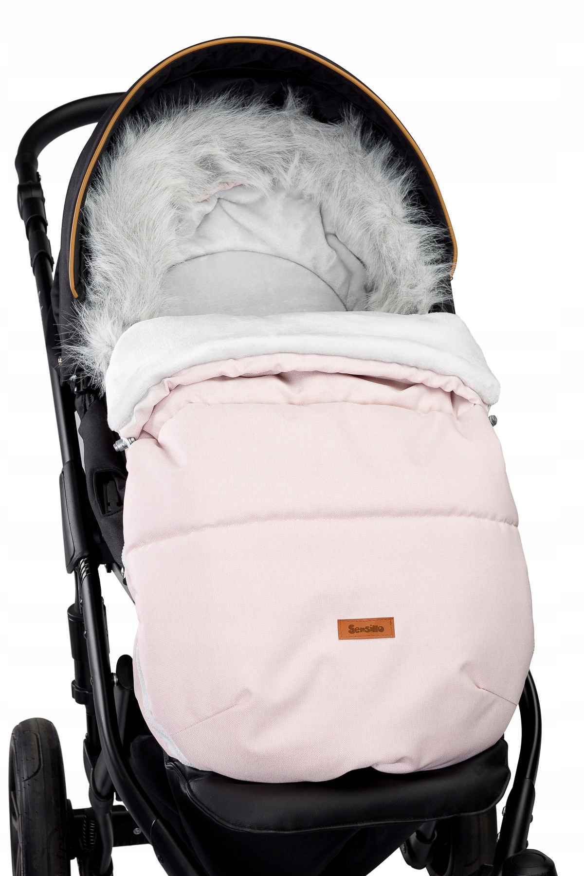 ŚPIWÓR ŚPIWOREK do wózka do sanek INDIANA PINK Szerokość produktu 50 cm