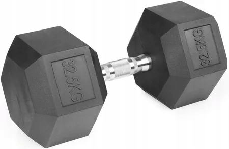 Hantel Hex Powrx 32,5 kg Profesjonalny Sześciokątny Gumowany 1 szt. Ean
