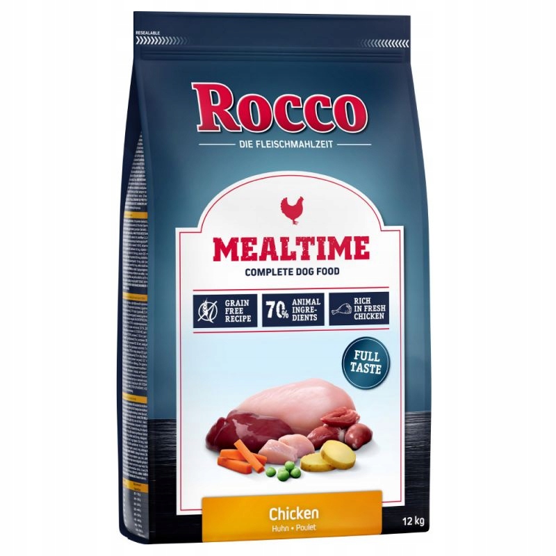 Suché krmivo pro psa Rocco Mealtime, kuře 12 kg