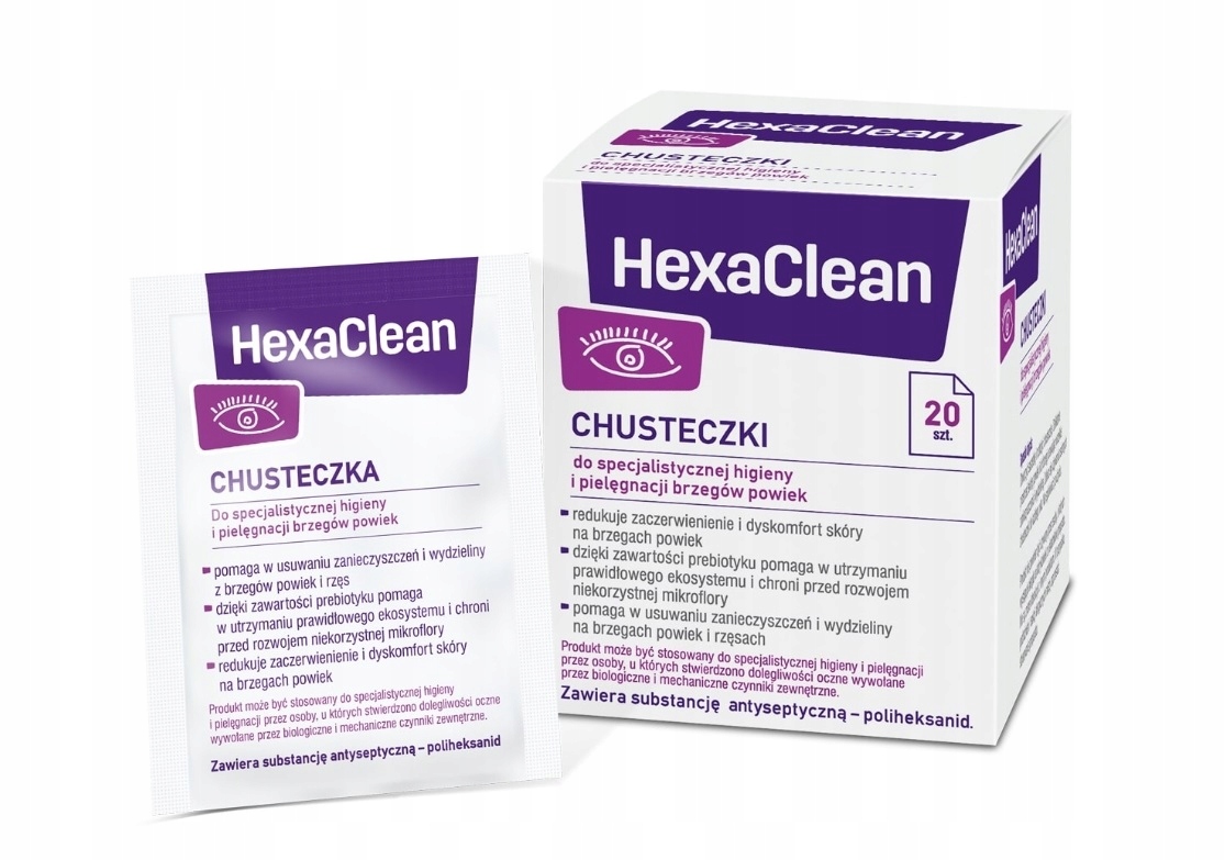 

HexaClean chusteczki 20 sztuk