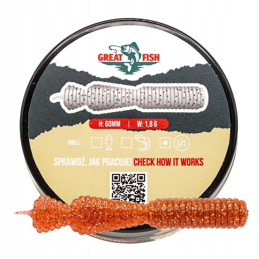 Great Fish GF2 No Scent 60mm 1,8g Motor Oil Red 10szt.
