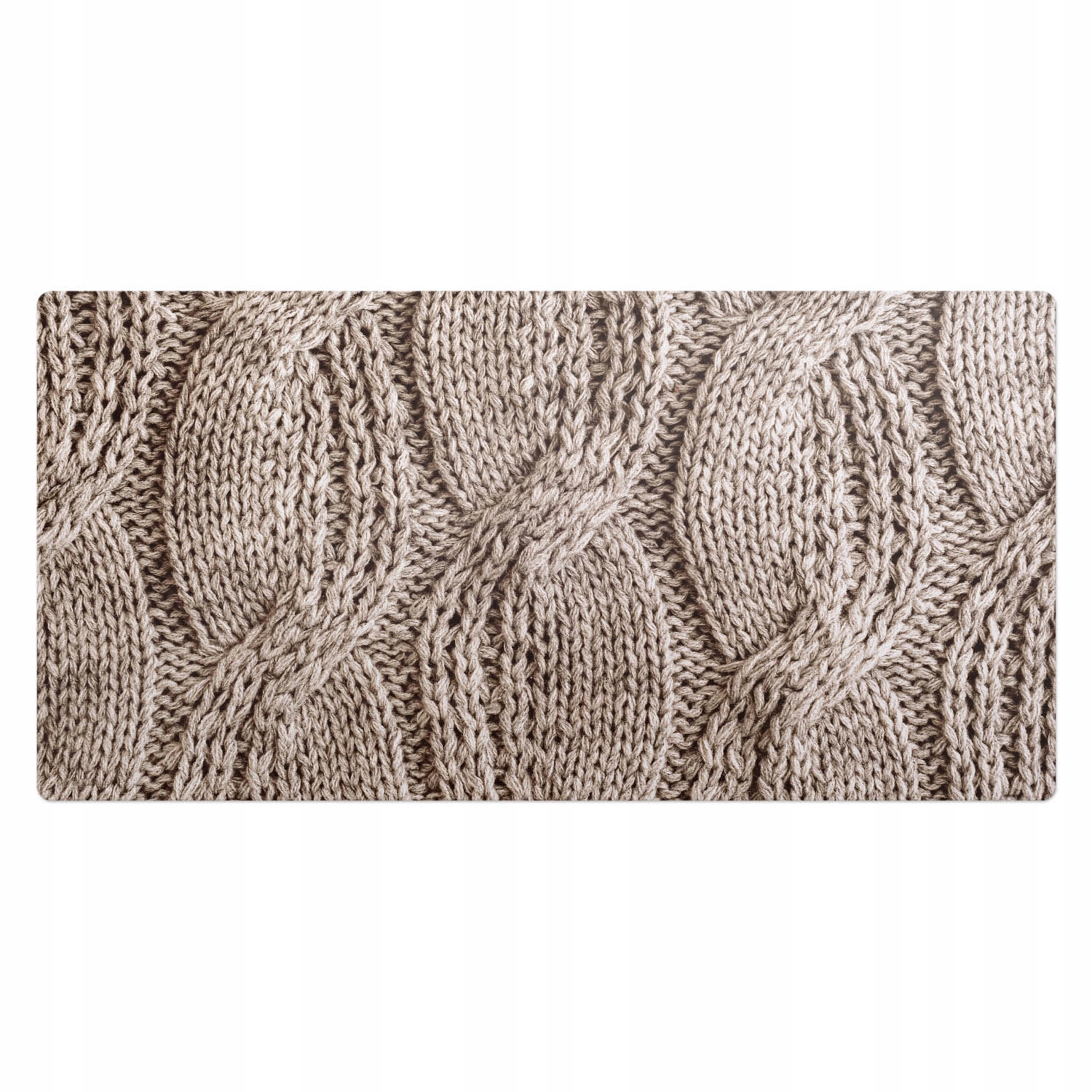 Dekorativní podložka na psací stůl pro práci a studium Vzor pleteniny svetru 100 x 50 cm