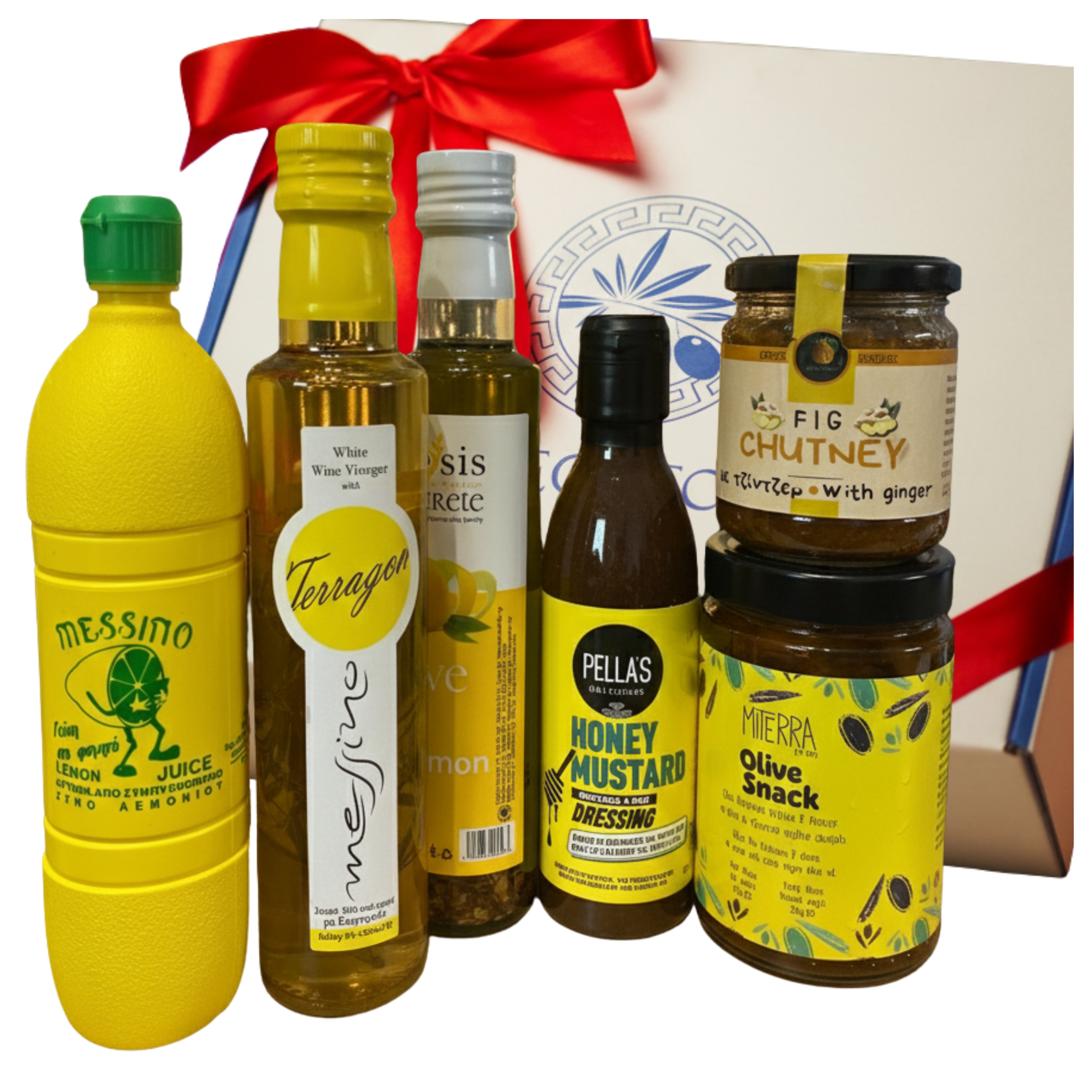 Levně Dárek Dárková Sada Vánoční Firemní Přírodní Řecké Příchutě Žlutá
