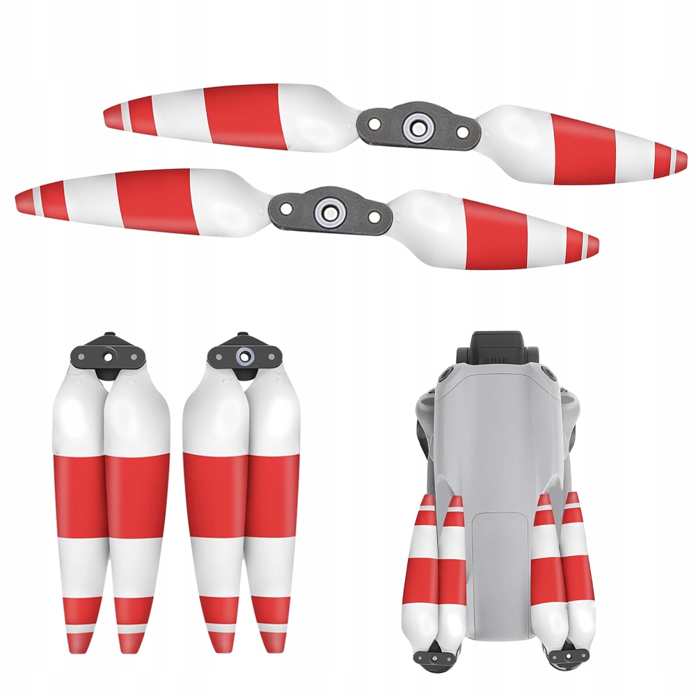 Vrtule Pro Air 3 Nízký Zvuk Skládací Snadná Výměna 2 Páry Červená A Bílá