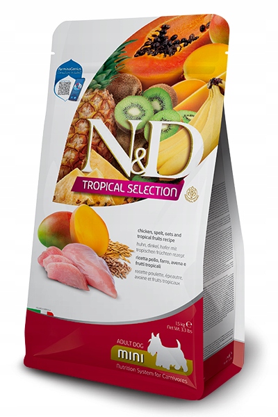 Levně N&d Farmina Tropical suché krmivo pro psy malých plemen Kuře 5 kg