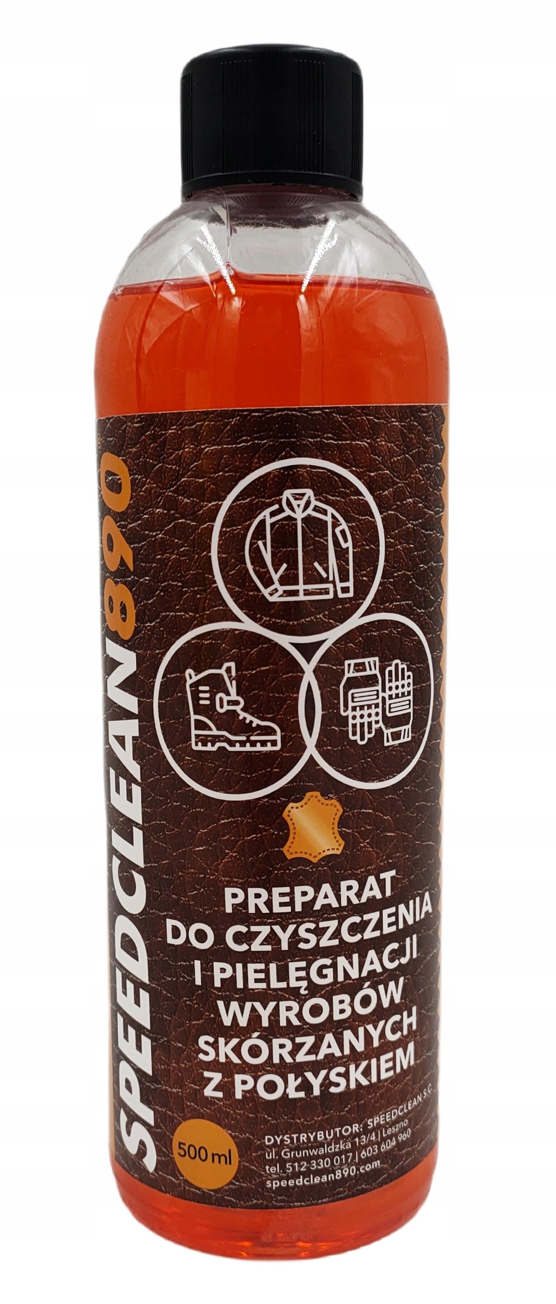

Preparat czyszczenia odzieży skórzanej z połyskiem