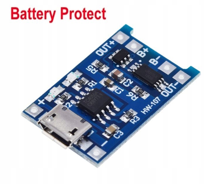 Ładowarka TP4056 Micro USB kontrola ładowania