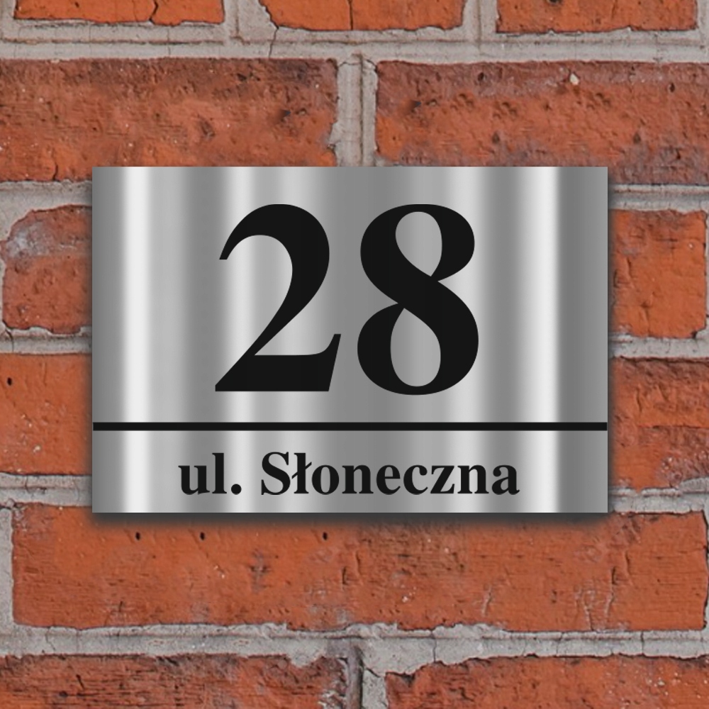 Aluminiowa Tabliczka Adresowa Numer Domu 30x20cm Szerokość produktu 30 cm