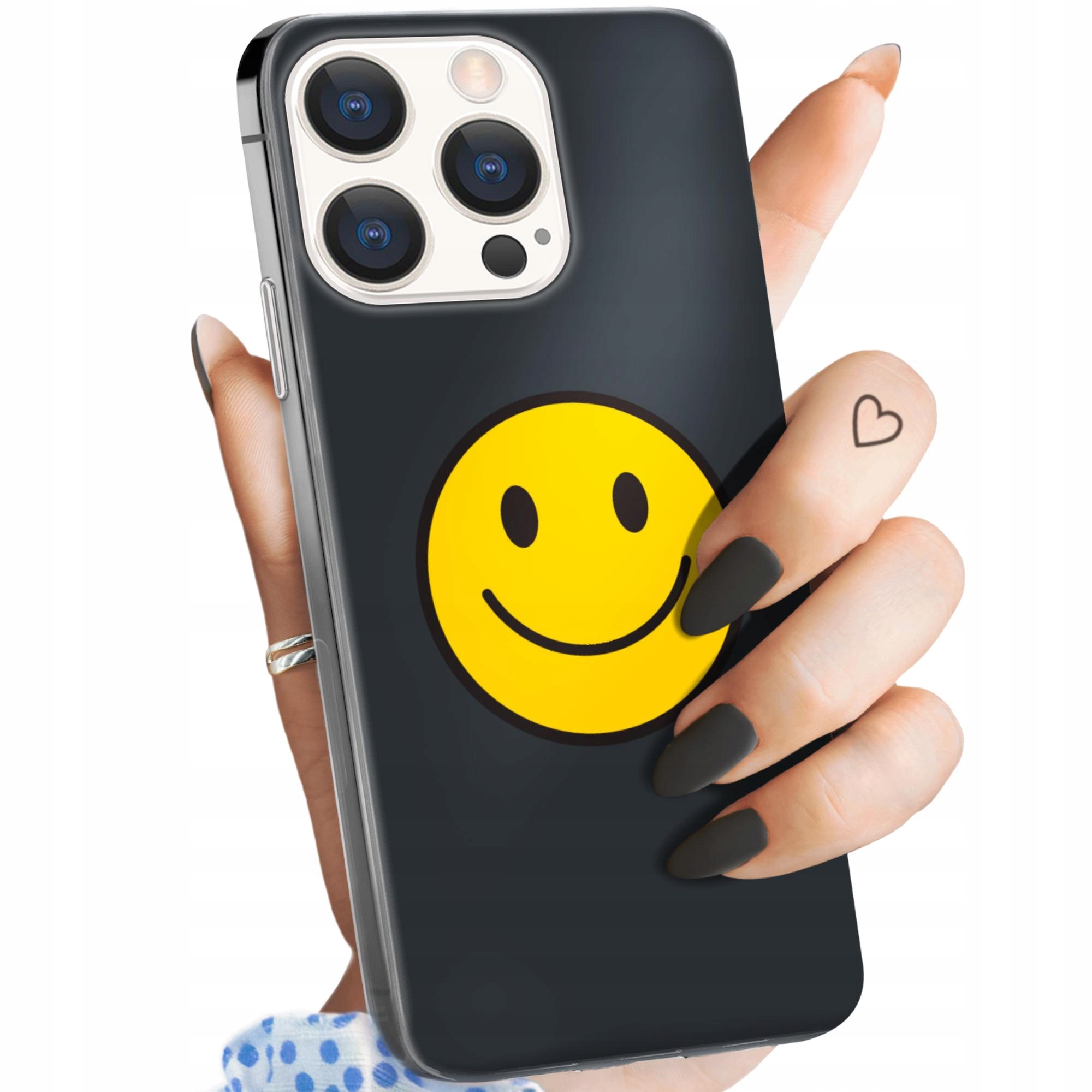 Etui Do Iphone 15 Pro Max Uśmiech Smile Emoji Obudowa Pokrowiec Case
