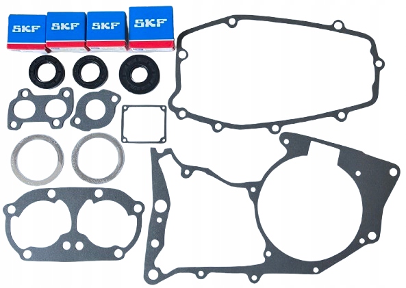 Nový Komplet Ložísk Skf Tesniace Tesnenia Jawa 350 Ts Kryngielit