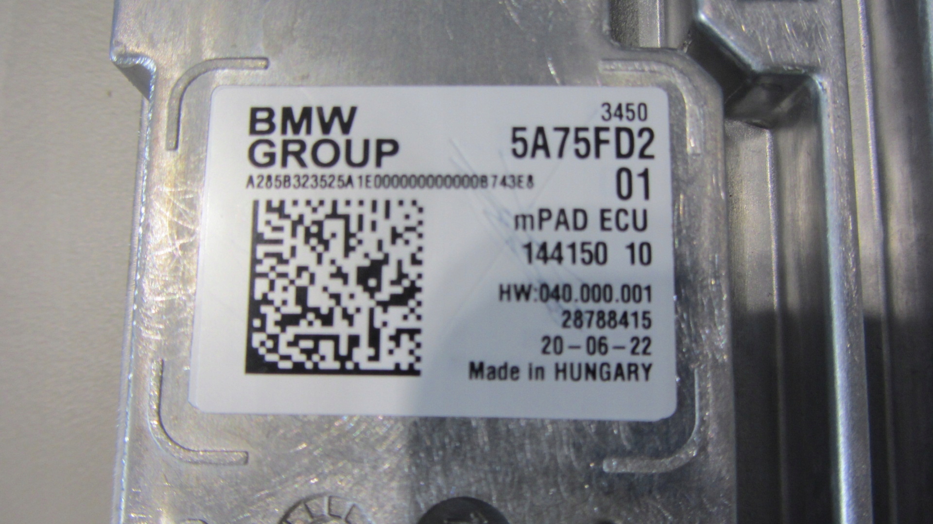 BMW IX modul Computer Bedienteil ECU MPAD 5A75FD2 34505A75FD2