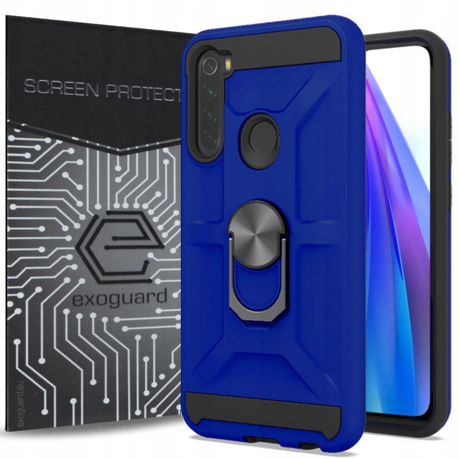 

Case Obudowa Pancerne Etui+szkło do Xiaomi Redmi 8