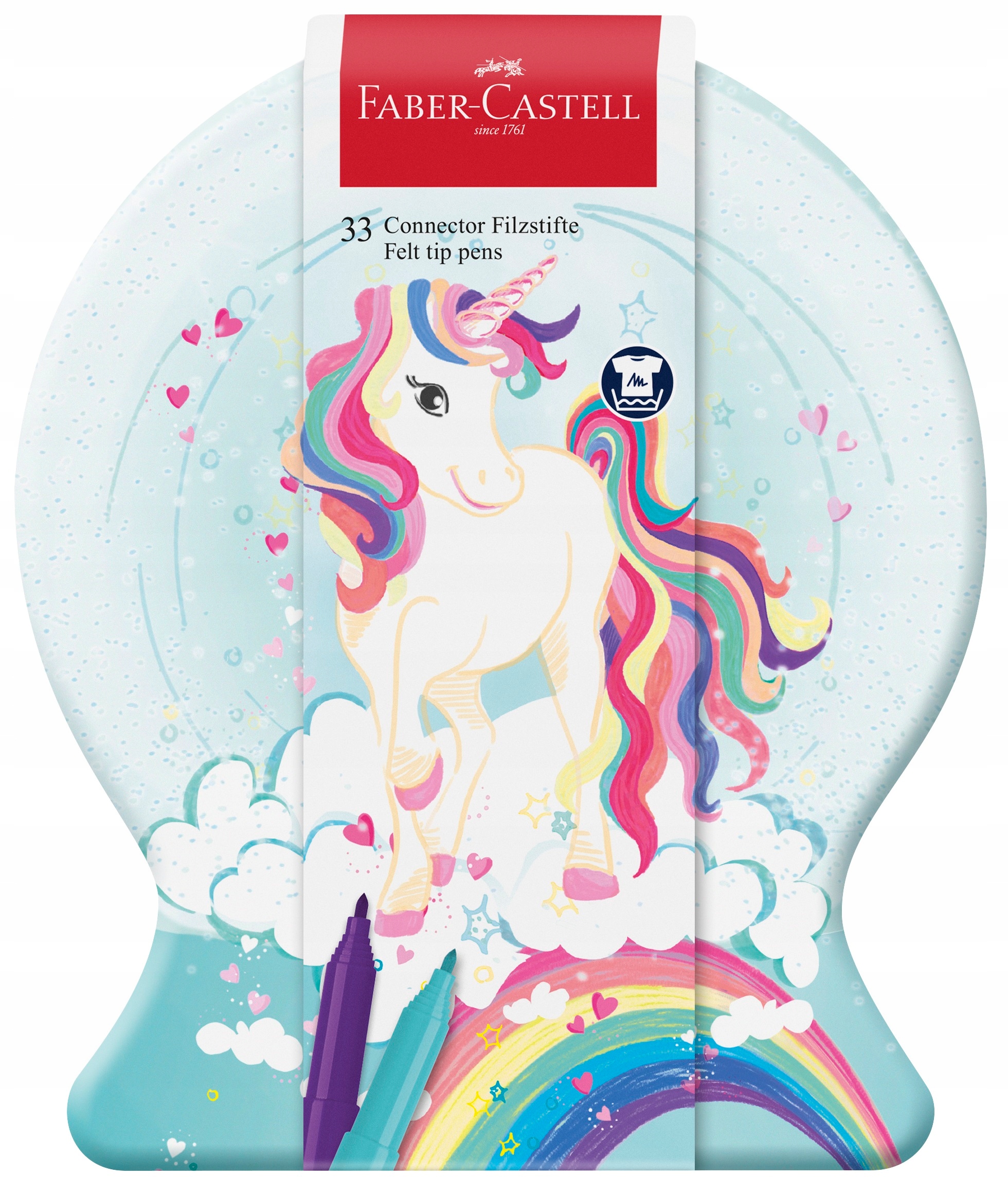 FABER-CASTELL Flamastry pisaki Connector JEDNOROŻEC markery mazaki ZESTAW Marka Faber-Castell