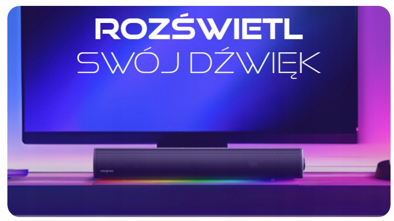 SOUNDBAR CREATIVE GS5 51MF8470AA000 Sterowanie wbudowane w głośnik