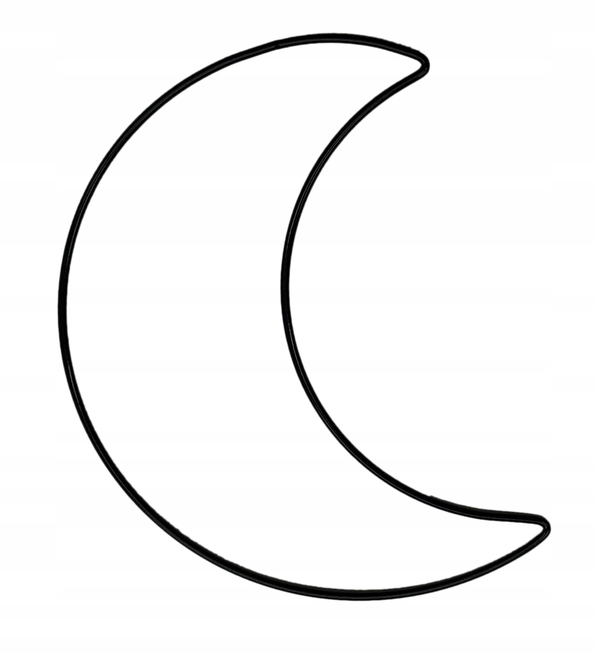 

Obręcz metalowa Księżyc Czarny łapacza snów 17cm