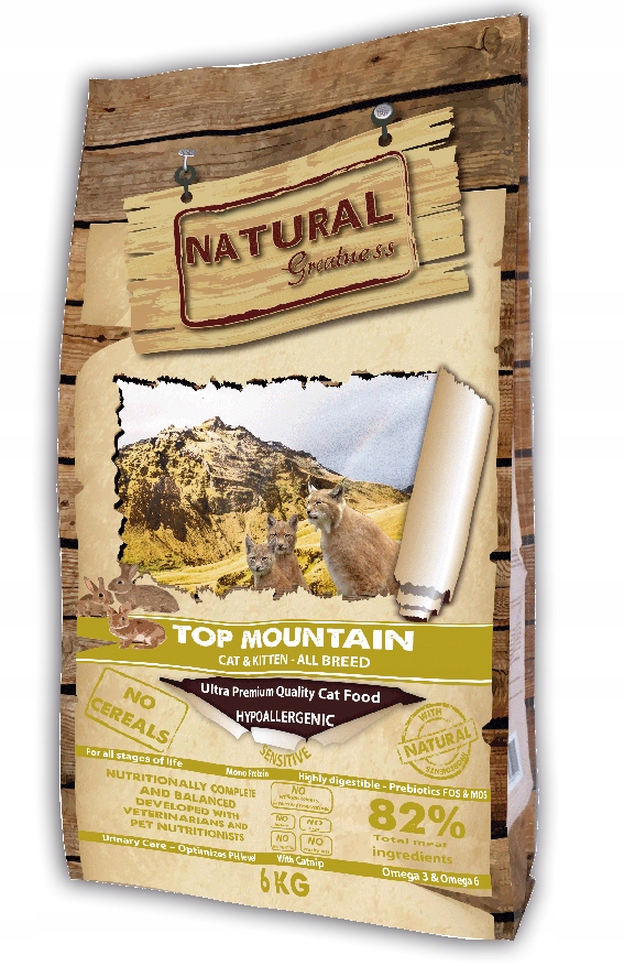 Natural Greatness Top Mountain Rabbit Królik Monobiałkowa Karma Dla KOTA6KG