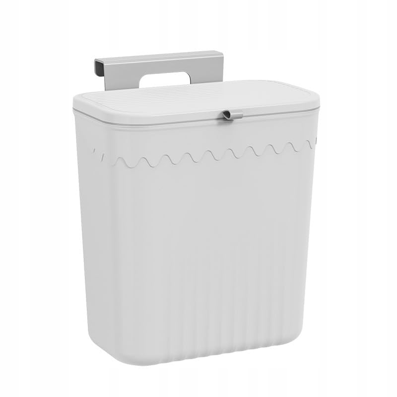 Levně Koš pro montáž na dvířka, závěsný odpadkový koš, kuchyň, 9L