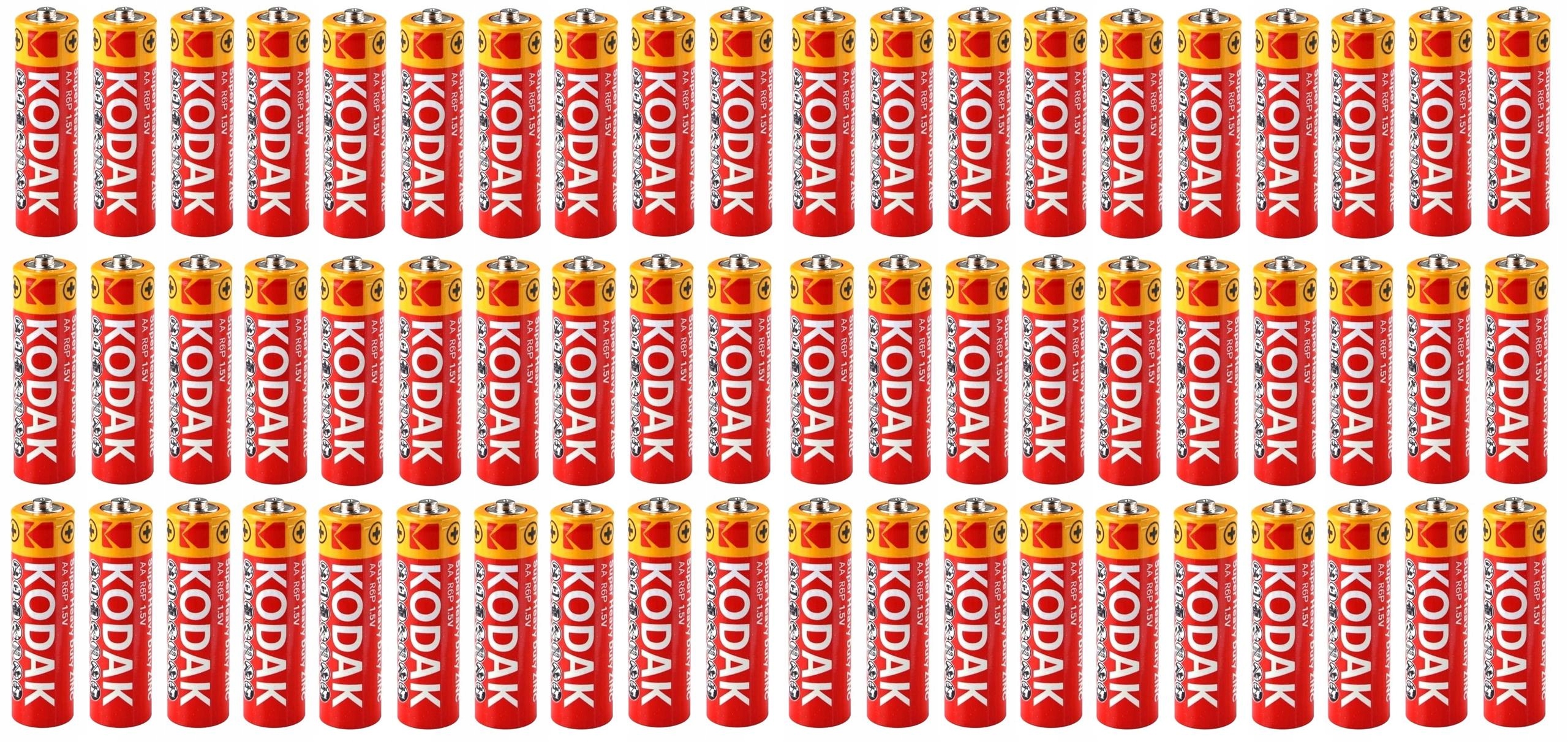 

60szt Bateria Aa Kodak Baterie Paluszki 1050mAh R6