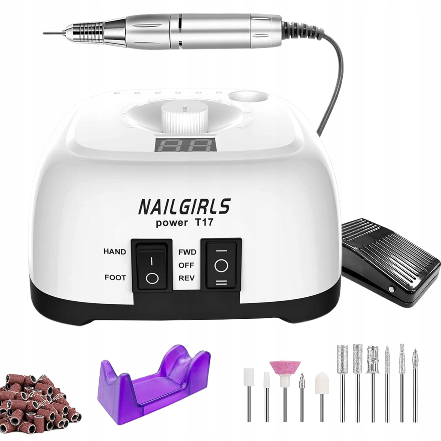 Profesionální Bruska Na Nehty Manikúra Pedikúra 11V1 Sada