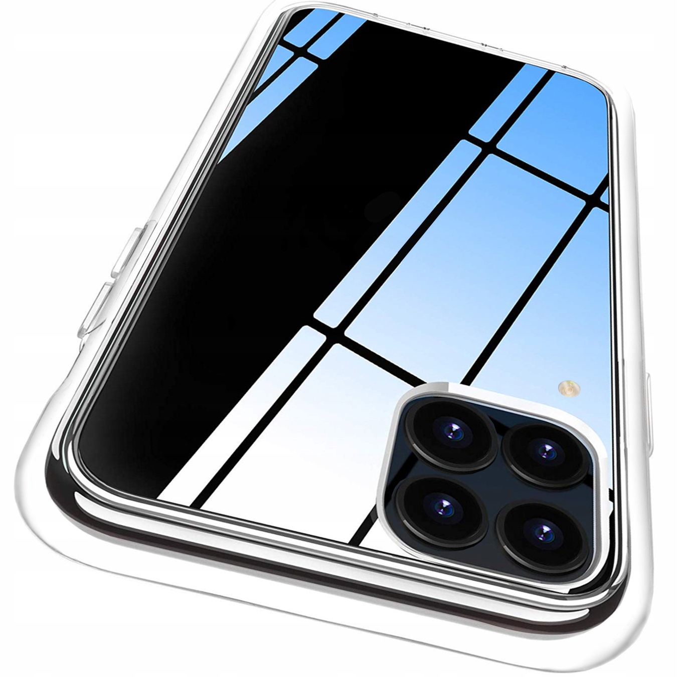 

Etui Clear Anti-shock + Szkło do Huawei P40 Lite