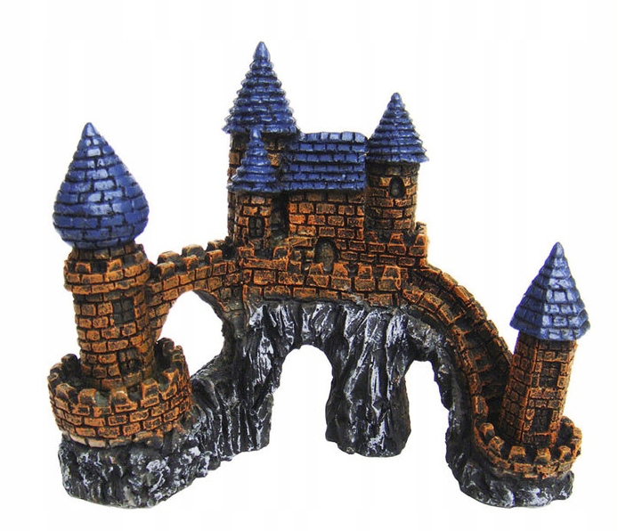 Levně Happet Akvarijní ozdoba Zámek s mosty