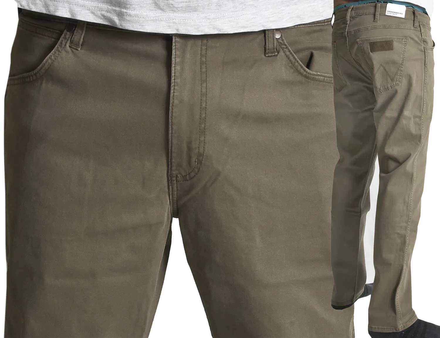 

Wrangler Spodnie brązowe Jeans Greensboro W40 L32