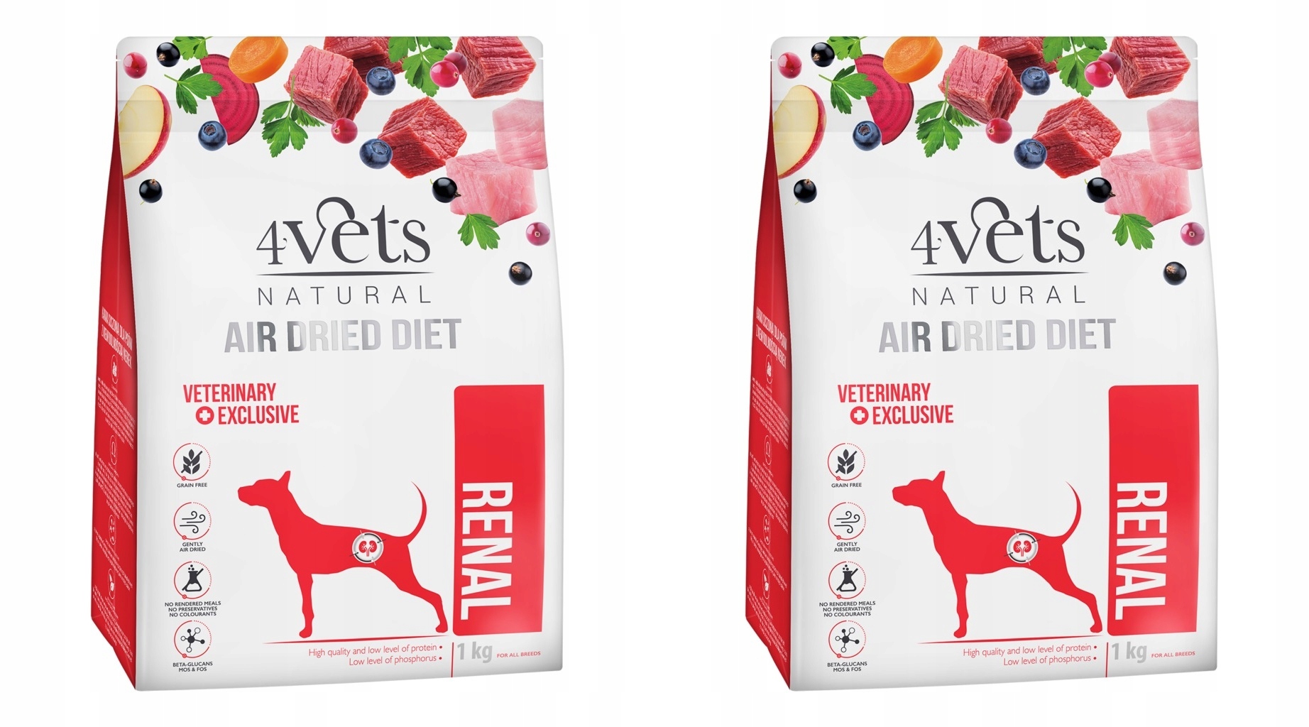 4Vets Natural Dog Renal 2 x 1 kg
