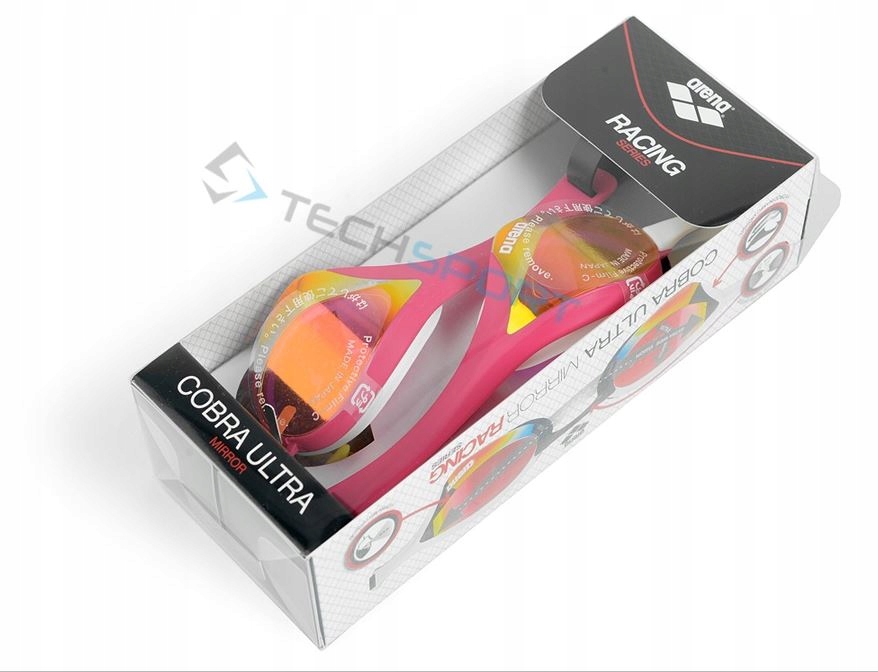 ARENA COBRA CORE SWIPE OKULARKI OKULARY NA BASEN Kolor dominujący odcienie zieleni