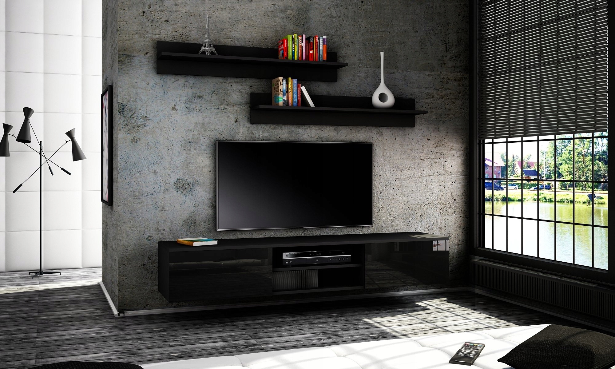 SZAFKA WISZĄCA RTV 180 POŁYSK, RÓŻNE KOLORY! HIT!! Szerokość mebla 180 cm