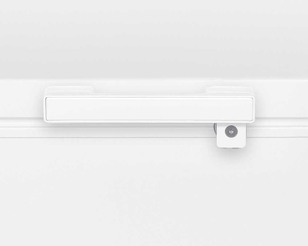 POJEMNA ZAMRAŻARKA SKRZYNIOWA 250L SZYBKIE MROŻENIE KLUCZ KOSZ LED BIAŁA Model SZCF-252-WE3