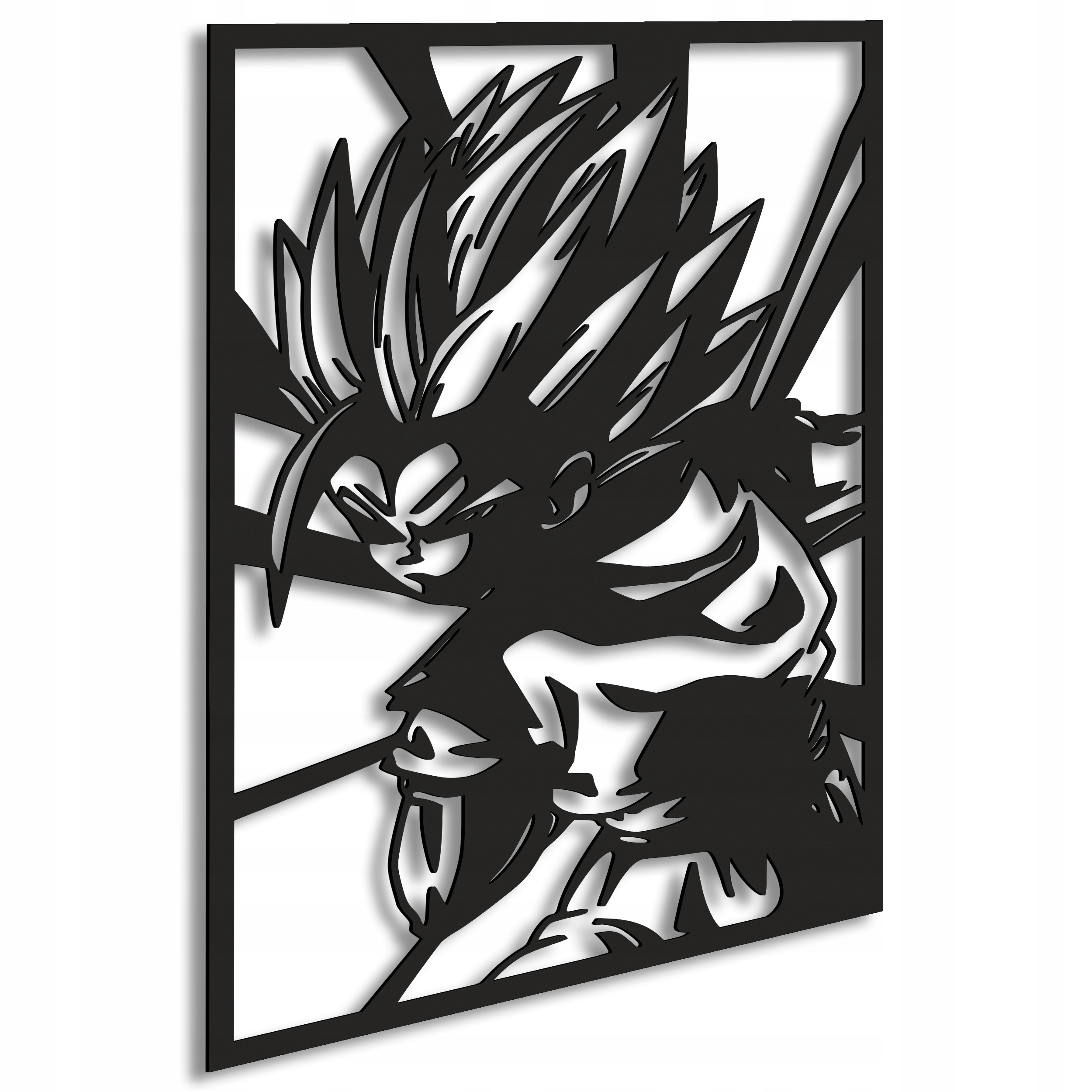 Dřevěný 3D obraz Anime Dragonball Chibi Goku Nástěnná Dekorace Dárek