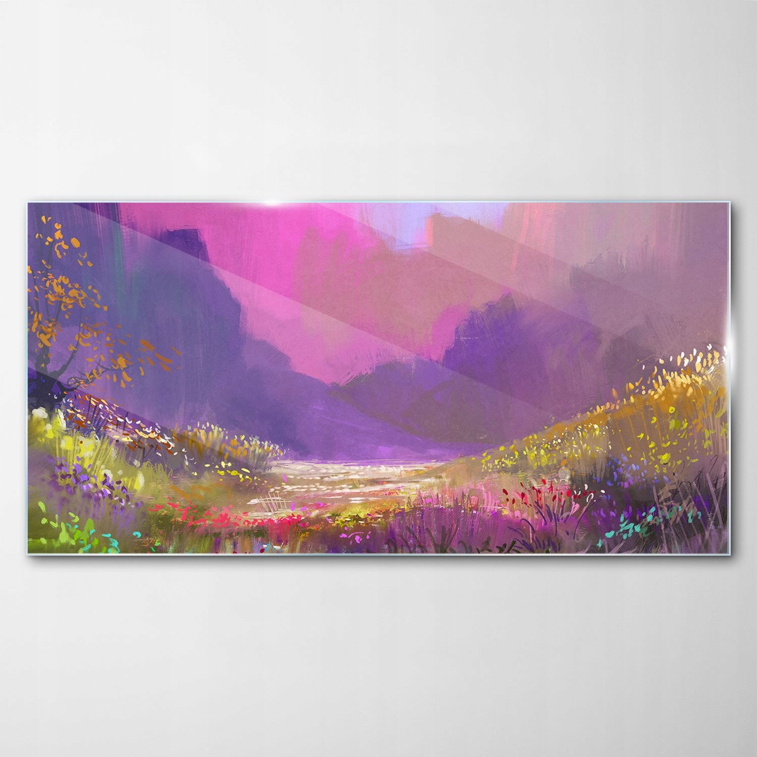 Obraz na skle Dekor Krajina Hory Príroda 120x60