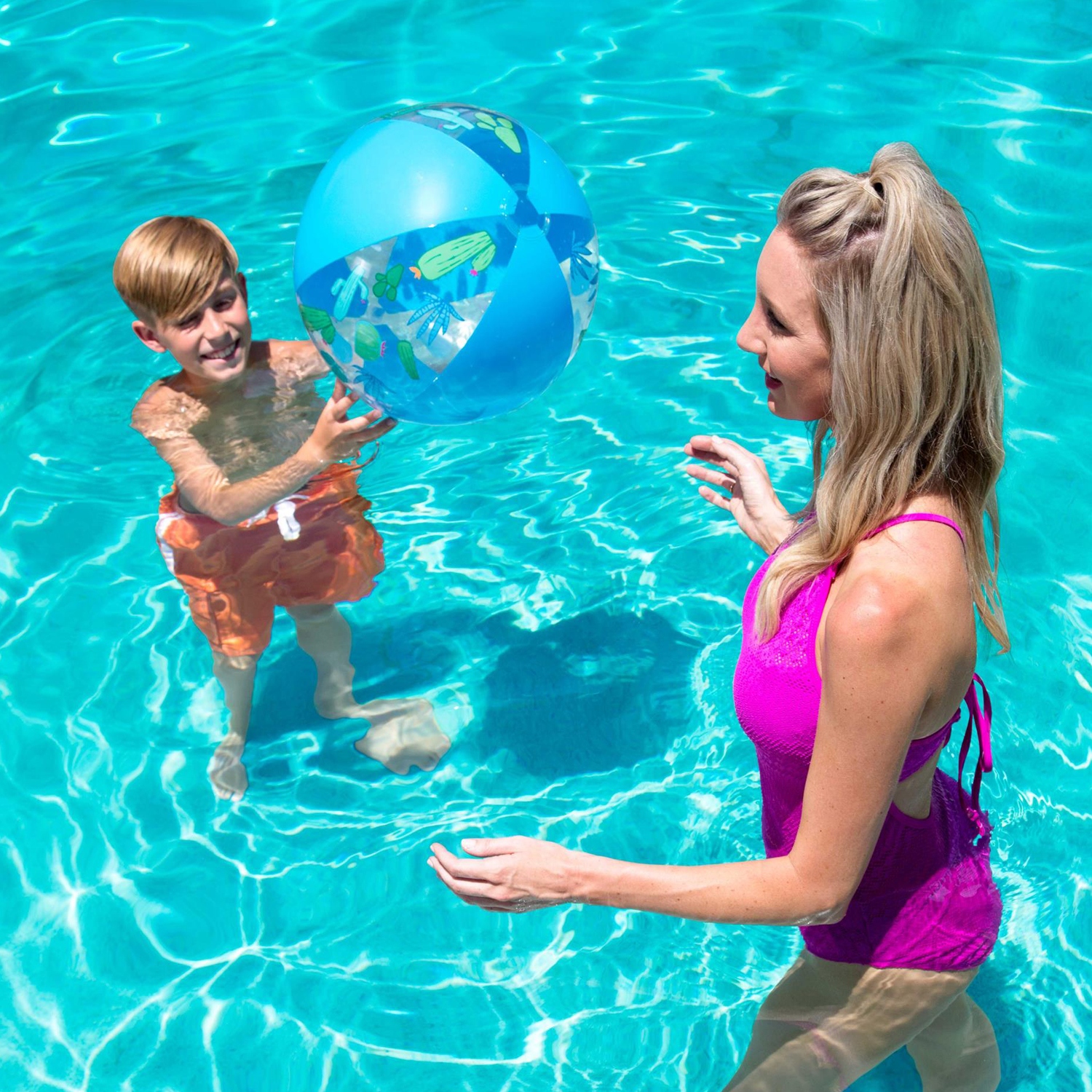 DUŻA PIŁKA PLAŻOWA DMUCHANA DO GRY NA BASEN OGRODOWY MORZE Bestway WZORY Wiek dziecka 12 m +