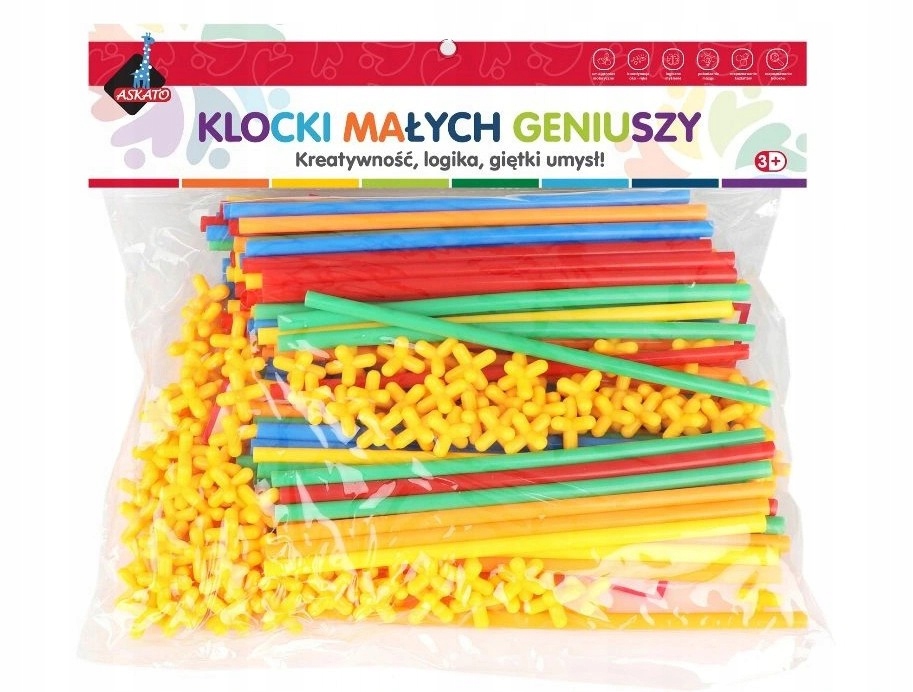 

110097 Słomki Konstrukcyjne Patyczki Klocki 200 El