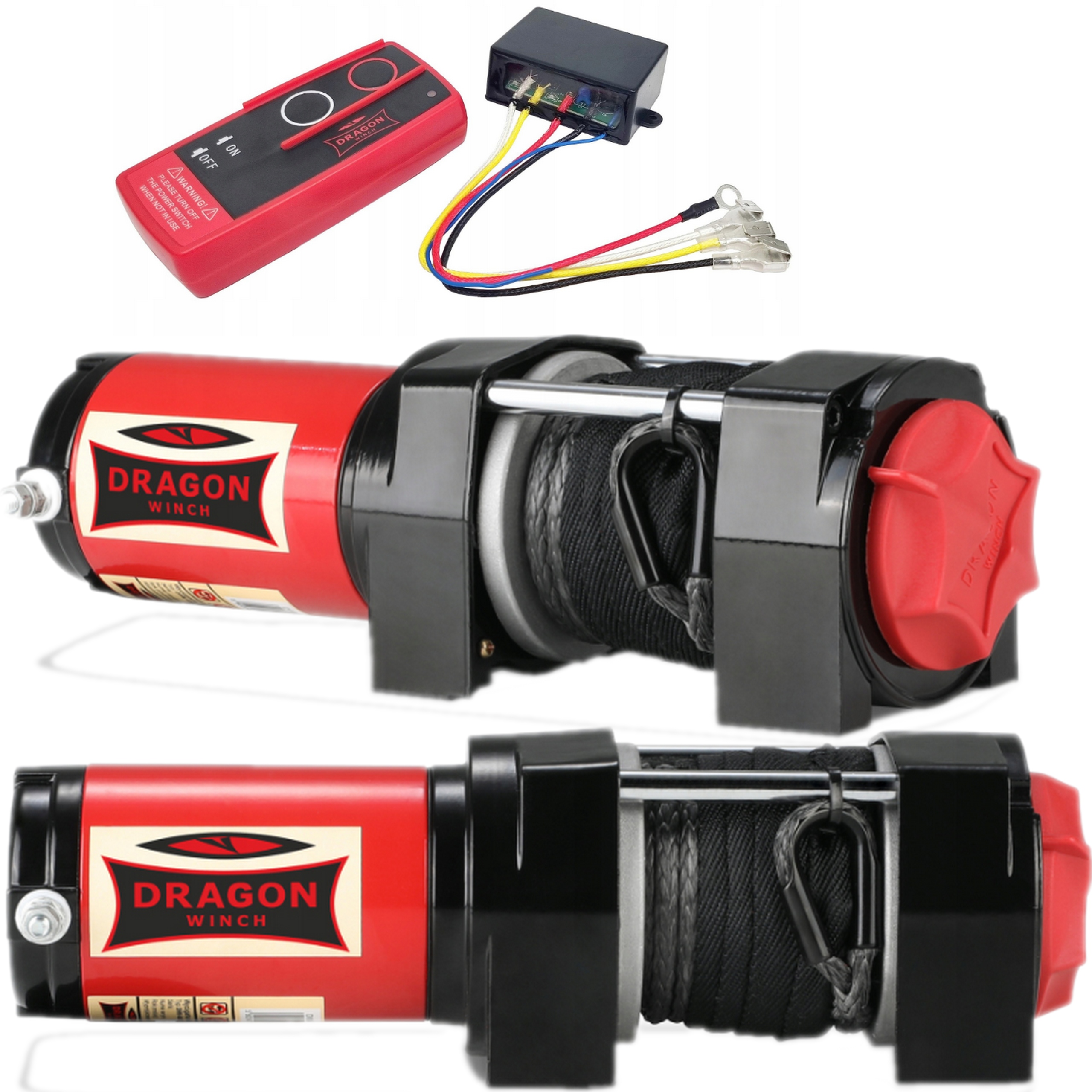 Elektrický naviják Dragon Winch 12V 4000 lbs 1814 kg pro Quad Atv Utv