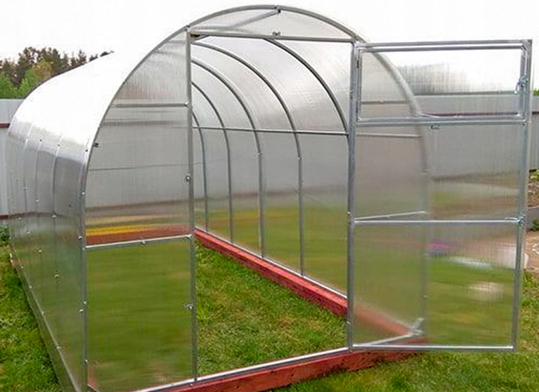 SZKLARNIA z POLIWĘGLANU 2x6m z OCYNK TUNEL 20x20mm Kod producenta Mini 2x6m poliwęglan 4mm