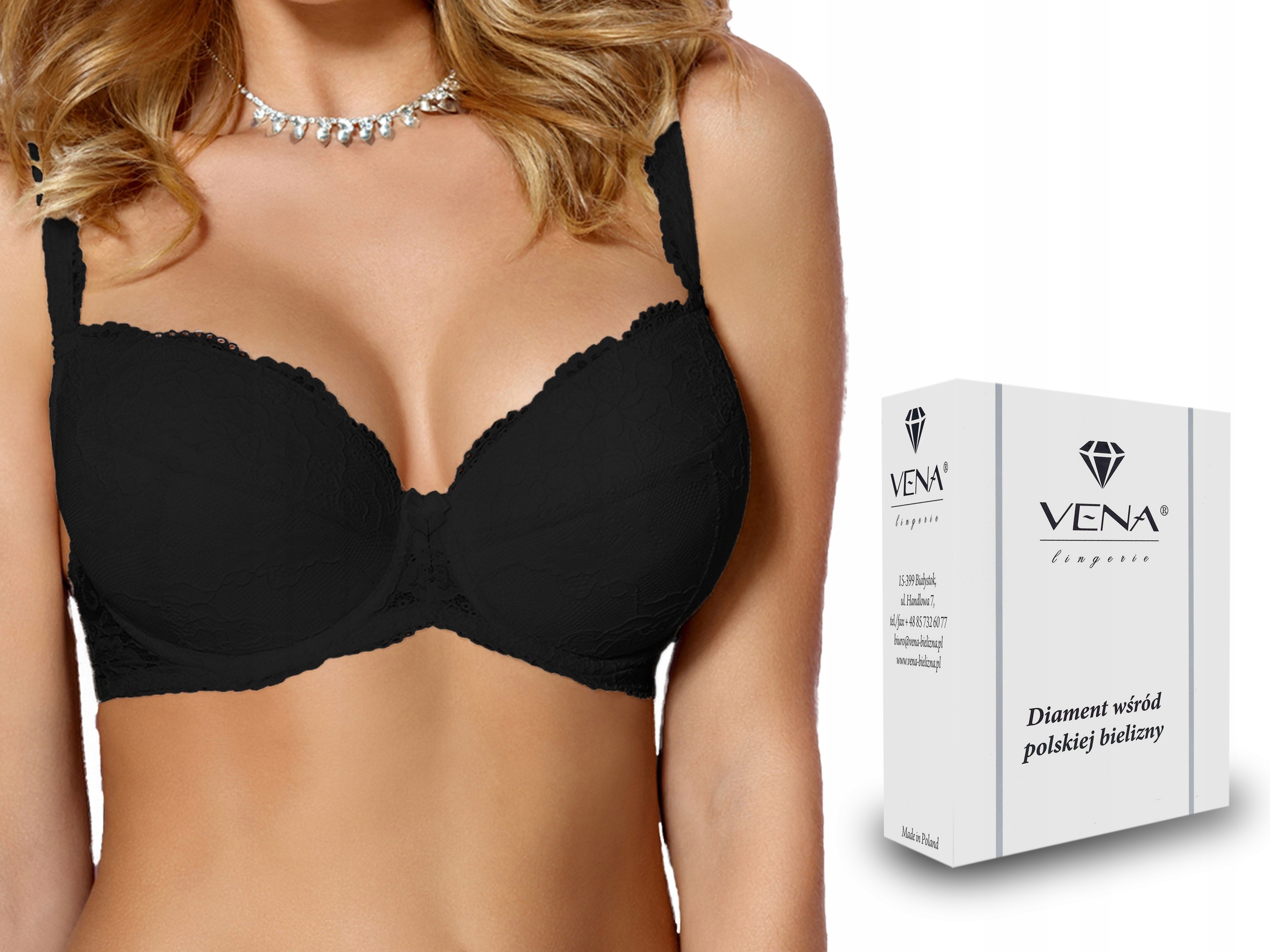 

Biustonosz Vena VB-1181 Push-up czarny 75E