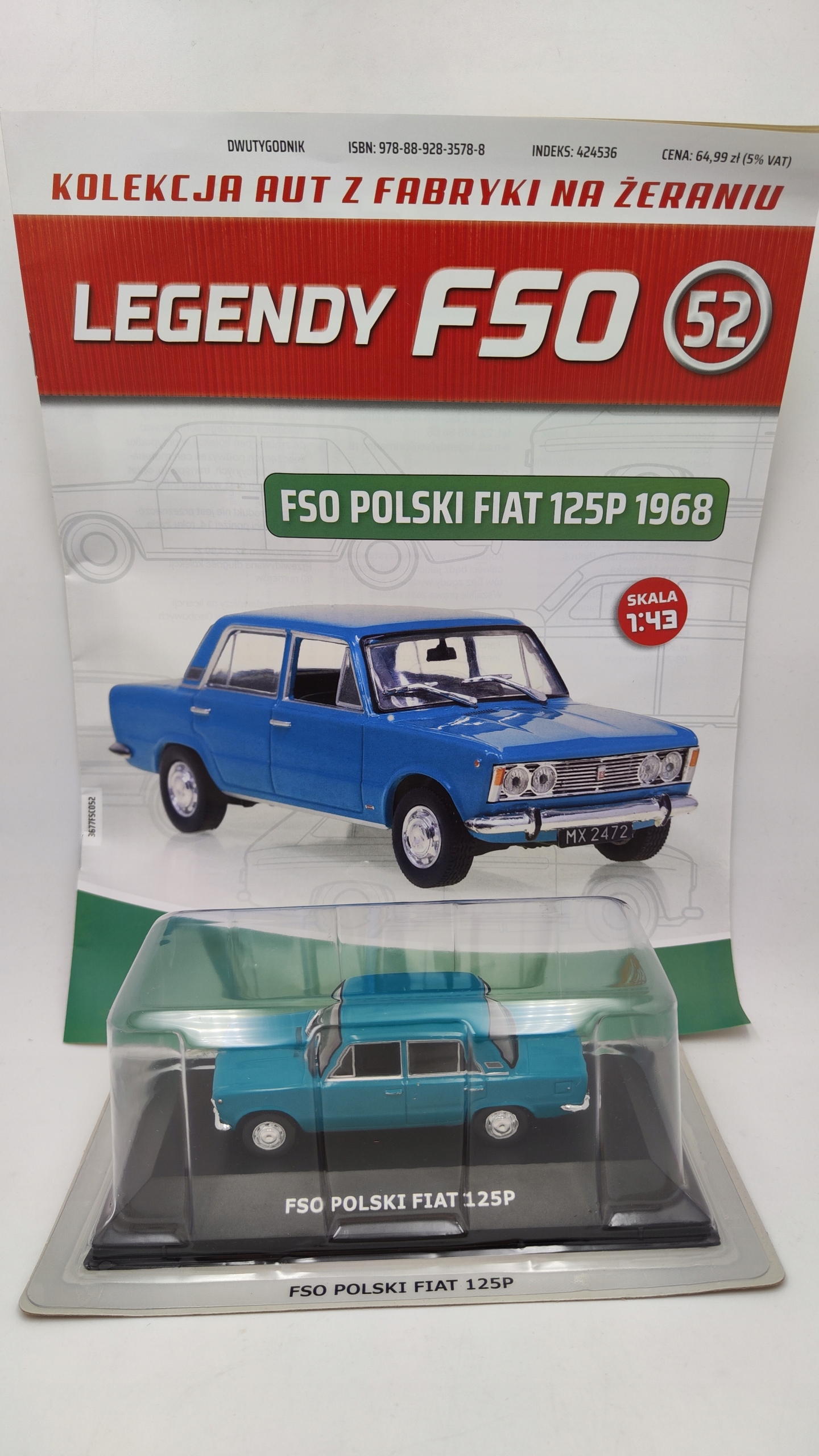 Fso Polský Fiat 125P č.52 1:43 Deagostini