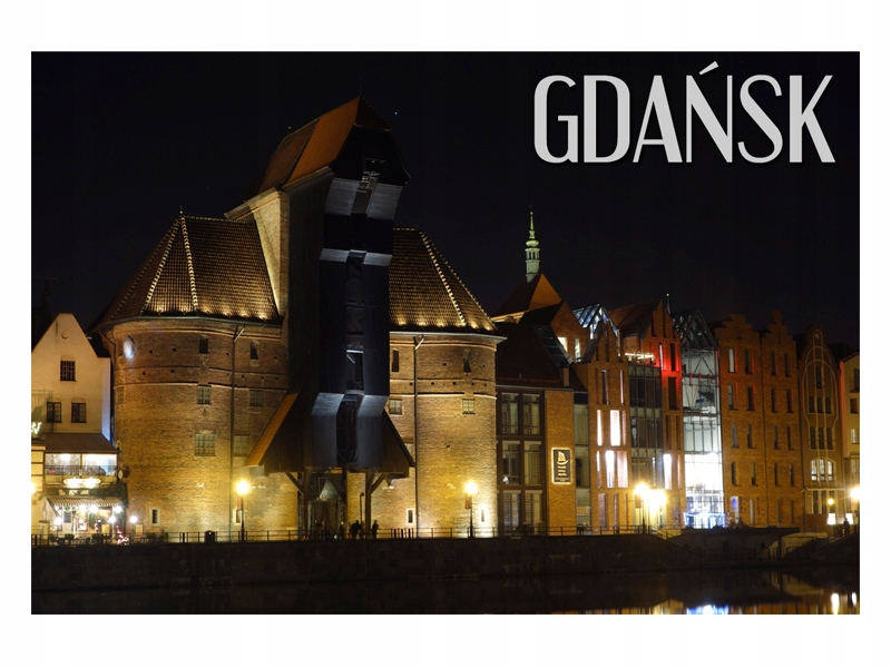 

Gdańsk Żuraw Miasto Port Magnes na lodówkę