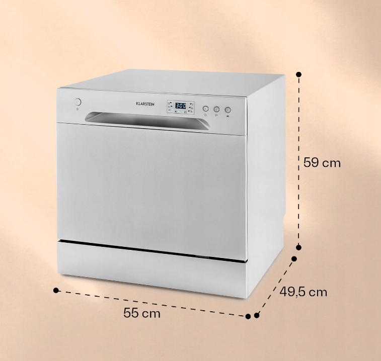 MINI ZMYWARKA DO NACZYŃ WOLNOSTOJĄCA KLARSTEIN STOŁOWA 6 PROGRAMÓW #4109 Marka Klarstein