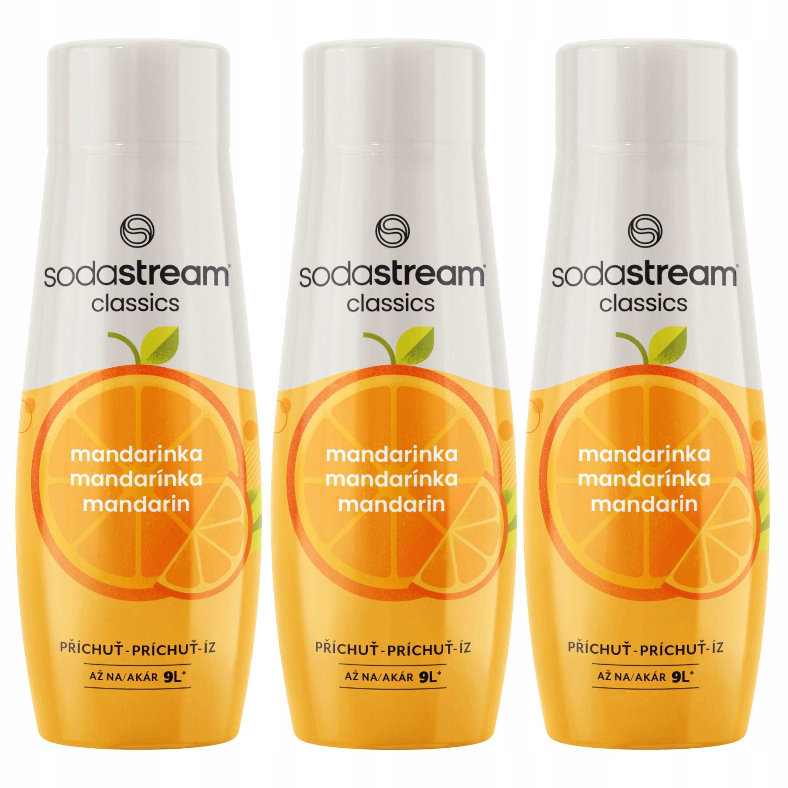 Levně 3x Sodastream Mandarinka Sirupy do saturátoru Koncentráty pro perlivou vodu