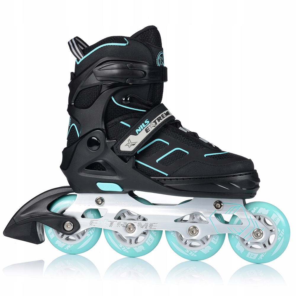 ROLKI REGULOWANE DAMSKIE KAUCZUKOWE KOŁA ABEC-9 Stan opakowania oryginalne