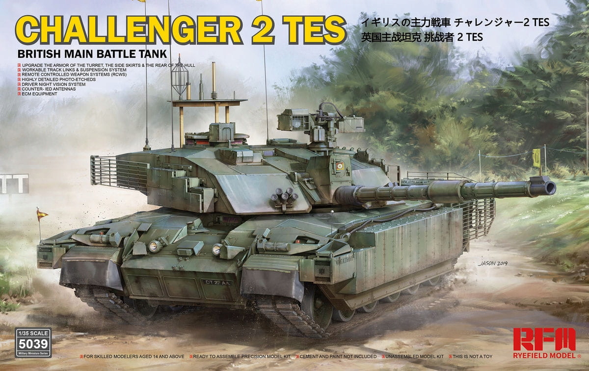 Challenger 2 Tes (britský hlavní tank) 1:35 Rye Field Model 5039