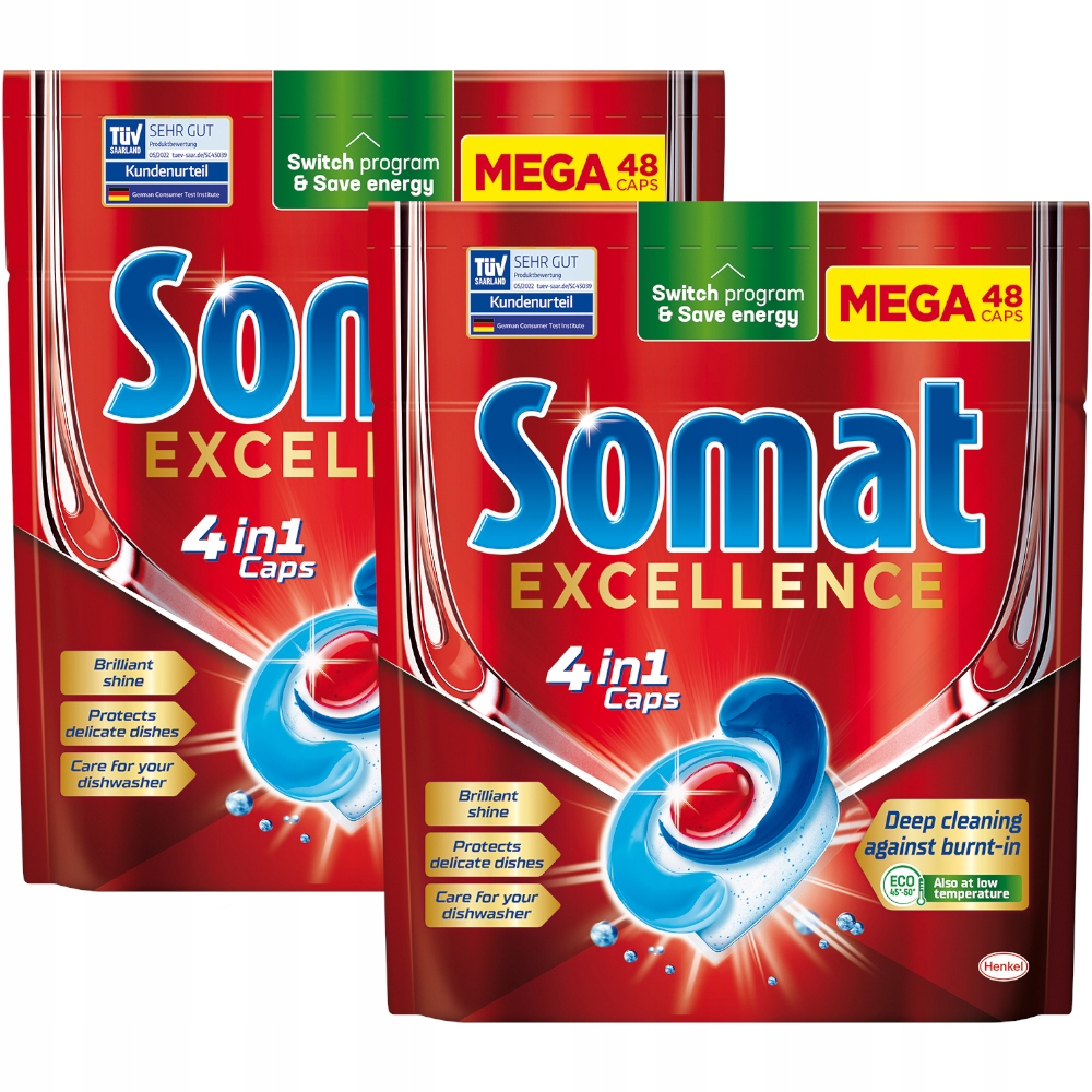 

Somat Excellence 4w1 Kapsułki do zmywarki 96szt
