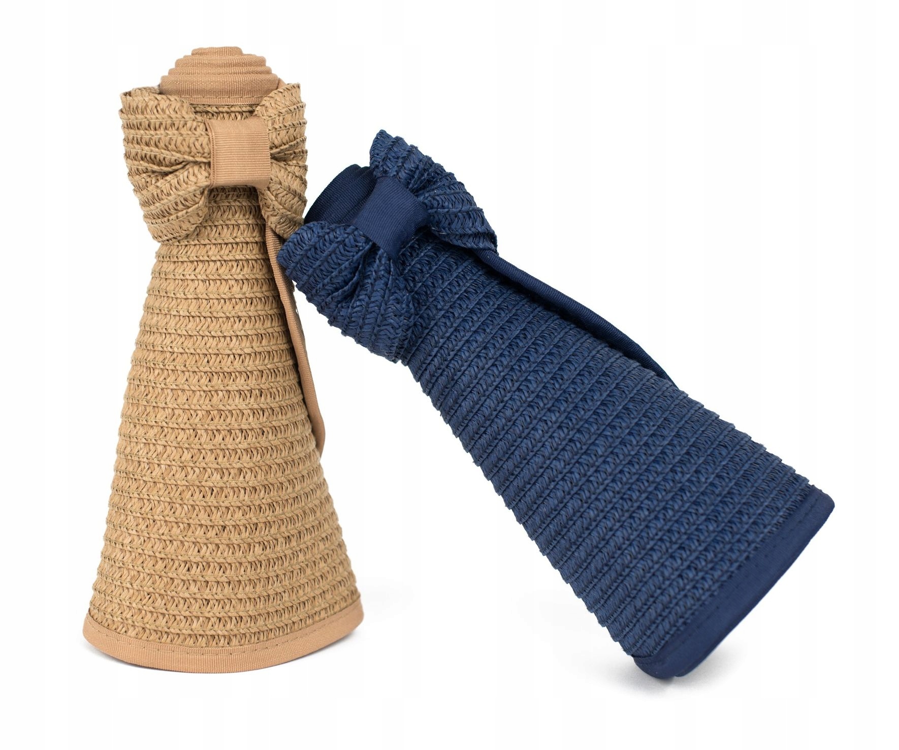 Daszek Przeciwsłoneczny Plażowy Słomkowy na Lato Damski Regulowany Zwijany Kod producenta cz22129-3