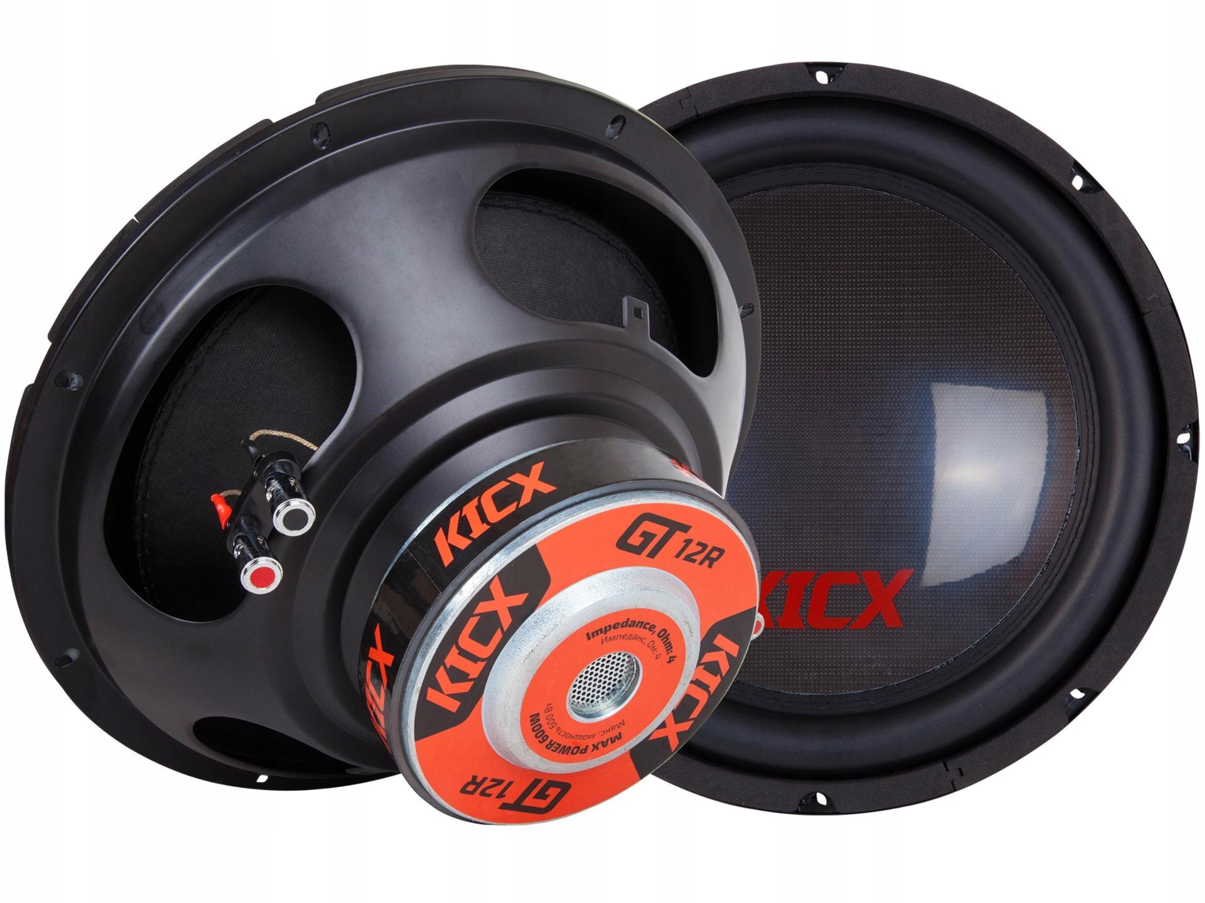 Kicx Gt 12R Subwoofer do auta 30 cm 12 palců 300 W 2x4 Ohm Příjemný Bas