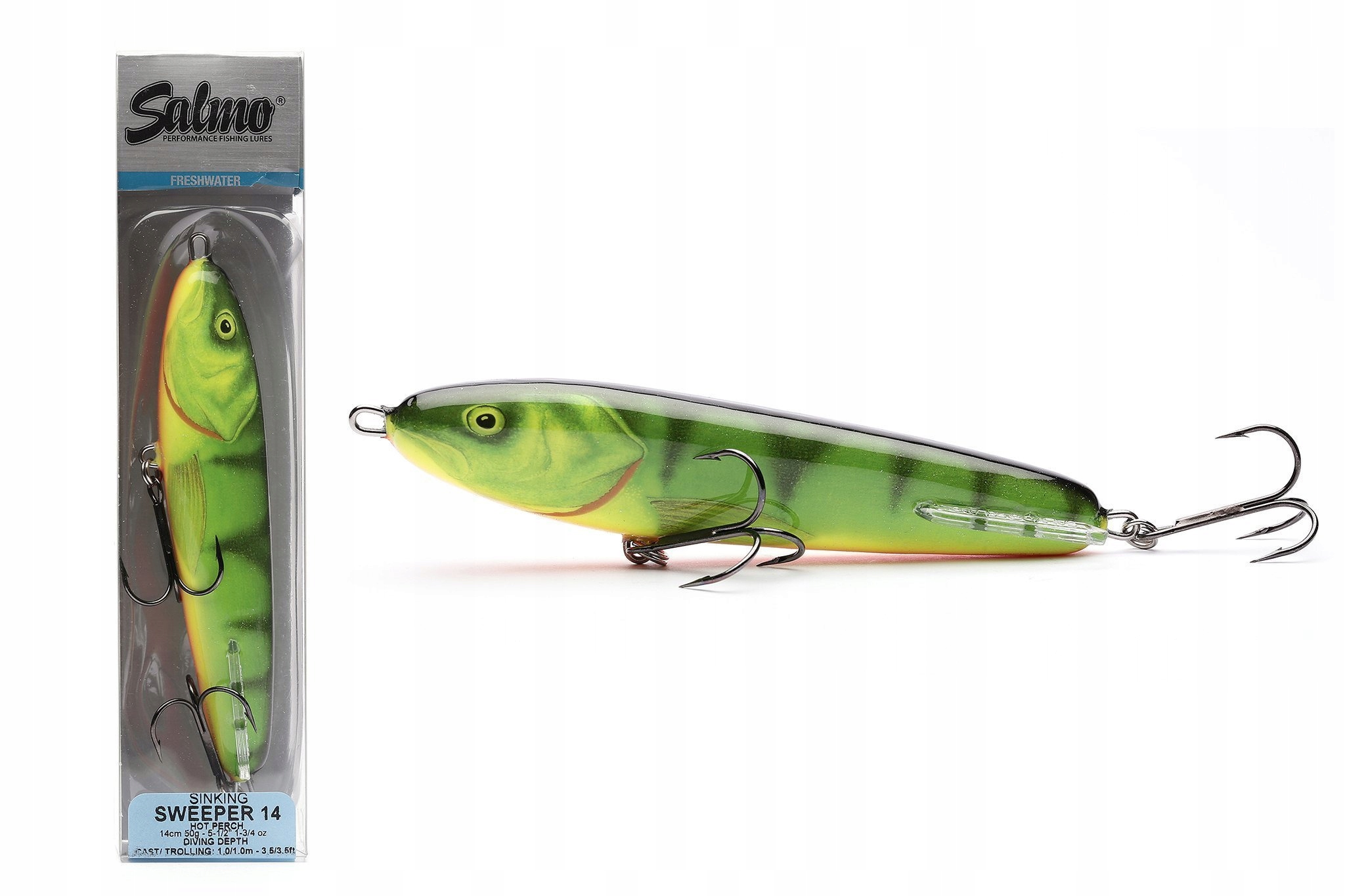 Wobler Salmo Sweeper Sinking 14cm Hot Perch