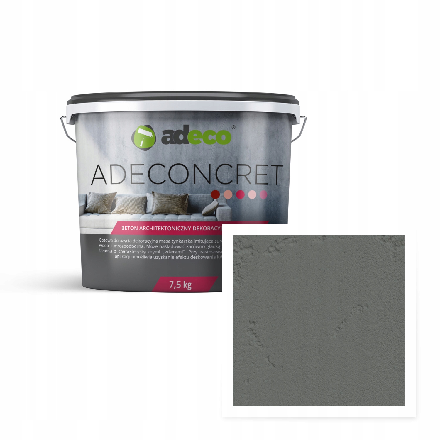 Architektonický beton Šedý Silver Grey op. 7,5 kg