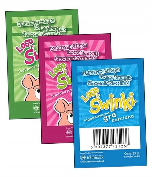 LOGO PRASIATKA - LOGOPEDICKÁ KARTOVÁ HRA (3 BALÍČKY) KOLEKTÍVNA PRÁCA