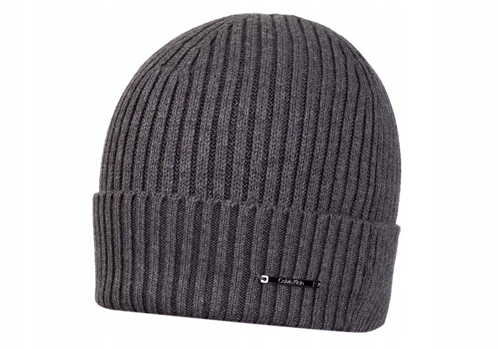 

Calvin Klein Czapka Zimowa Basic Rib Beanie Gray